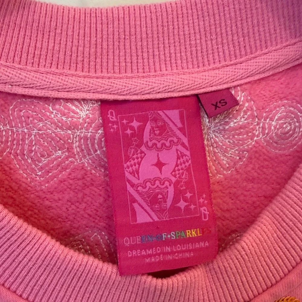 QUEEN OF SPARKLES Candy Pink Sweater - Picture 2 of 7